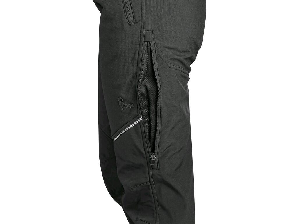 Nohavice CXS TRENTON, zimný softshell, dámske, čierne